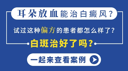 耳朵放血治疗白癜风的视频教程