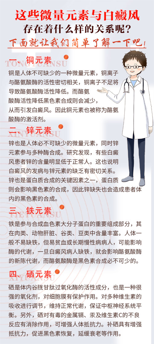 缺乏微量元素有可能会得白癜风吗